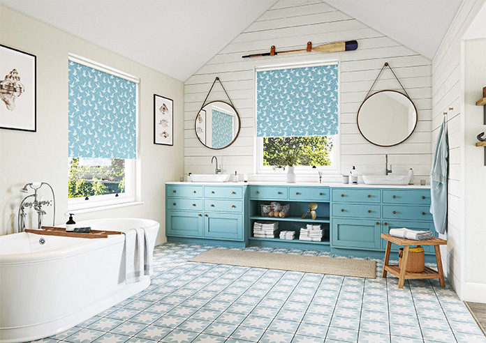Seagulls, Seafoam - Roller Blind - Image 7